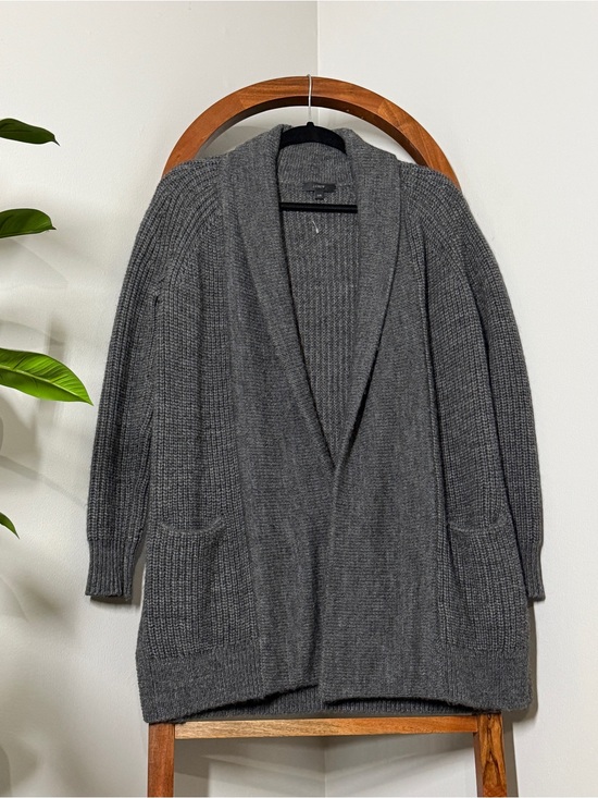 J. Crew Sweaters - J. Crew XXS Gray Wool Alpaca Blend Open Front Knit Cardigan Sweater